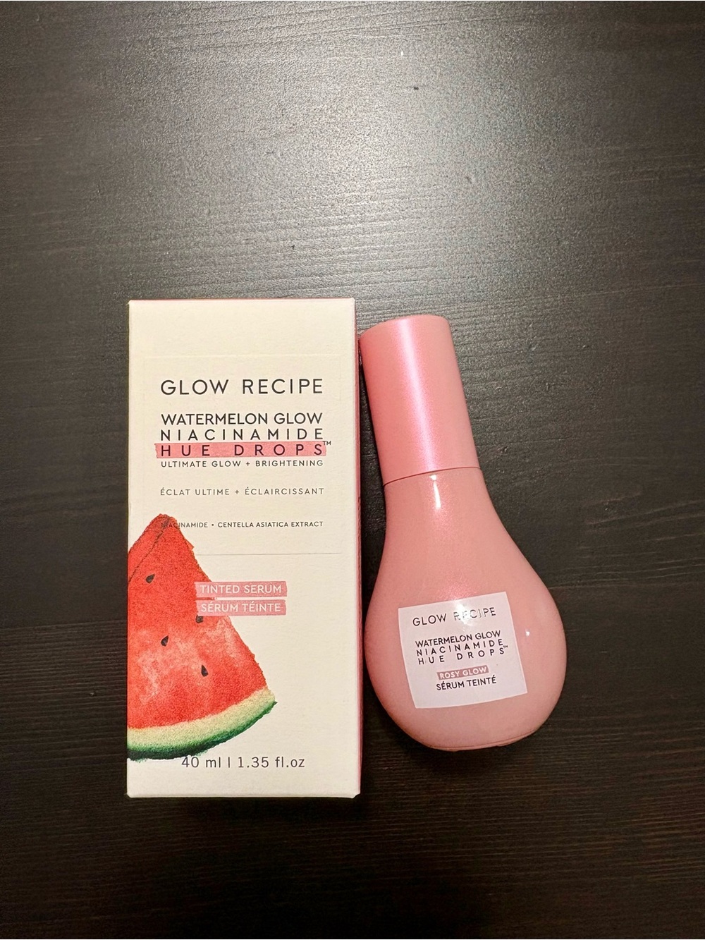 Glow Recipe Watermelon Glow Niacinamide Hue Drops - Light Pink Bottle